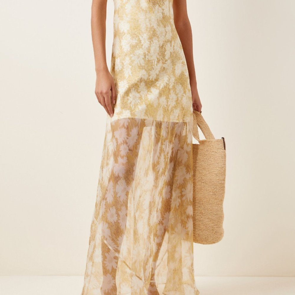 ISO SIR The Label Women's Anais Floral Silk Organza Dress - Picture 10 of 16